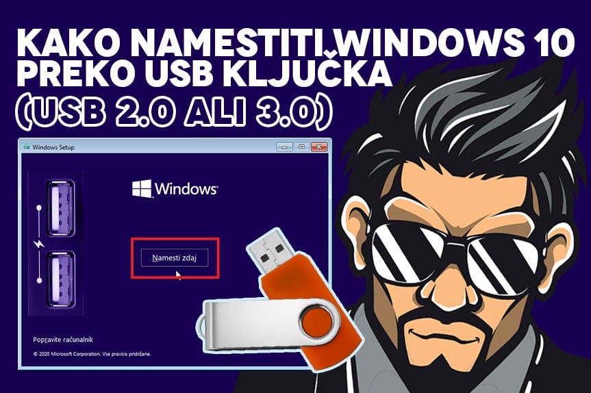 [Vodič] Kako inštalirati windows 10 / 11 preko usb ključka