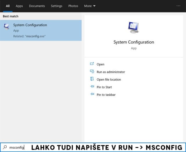 msconfig za prehod v safe mode msconfig za prehod v safe mode