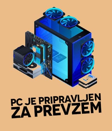 Popravilo racunalnika je koncan za prevzem