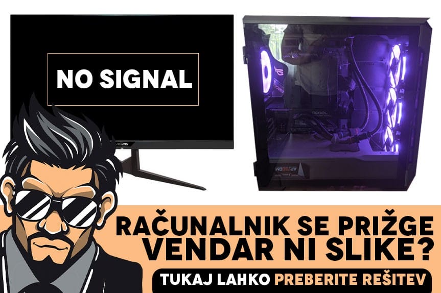 Računalnik se prižge vendar ni slike? Rešitev imate tukaj!