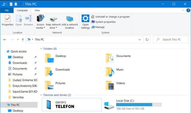Telefon je sedaj pripravljen za prenos slik na racunalnik Telefon je sedaj pripravljen za prenos slik na racunalnik