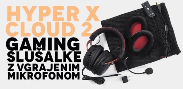 Hyper X Cloud 2 Gaming Slusalke z Mikrofonom Hyper X Cloud 2 Gaming Slusalke z Mikrofonom