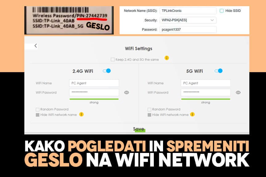 Kako pogledati in spremeniti geslo za wifi pri A1, T-2, Telemach, Telekom…