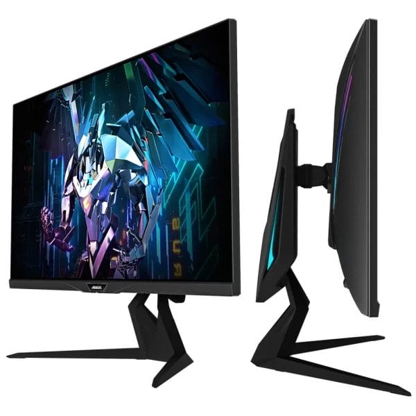 Gigabyte AORUS FI32Q Gaming Monitor Side by Side