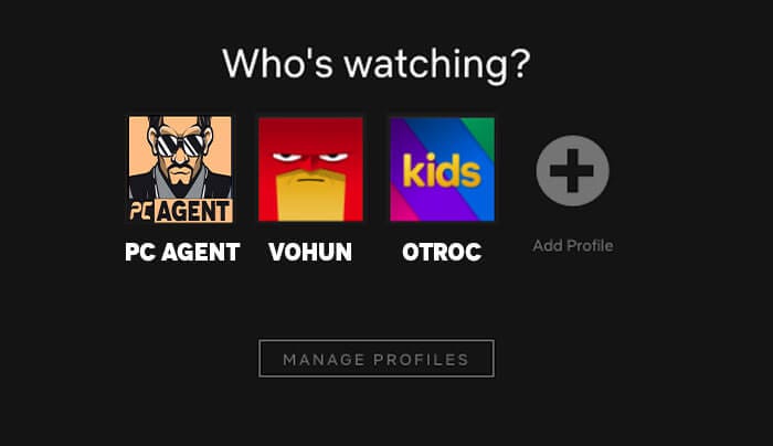 Ustvarjanje profilov na netflix