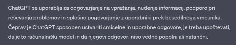 Zakaj se uporablja umetna inteligenca chat gpt