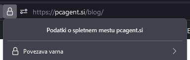 Brskajte varno po PC Agent