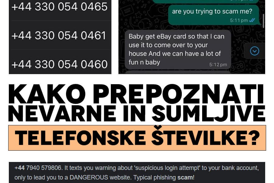 Kako prepoznati nevarne in sumljive telefonske številke?