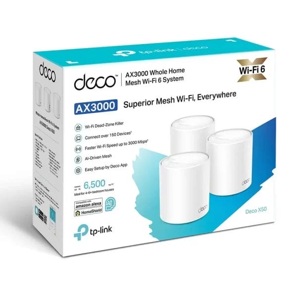 TP Link Deco X50 wifi ojacevalec skatla