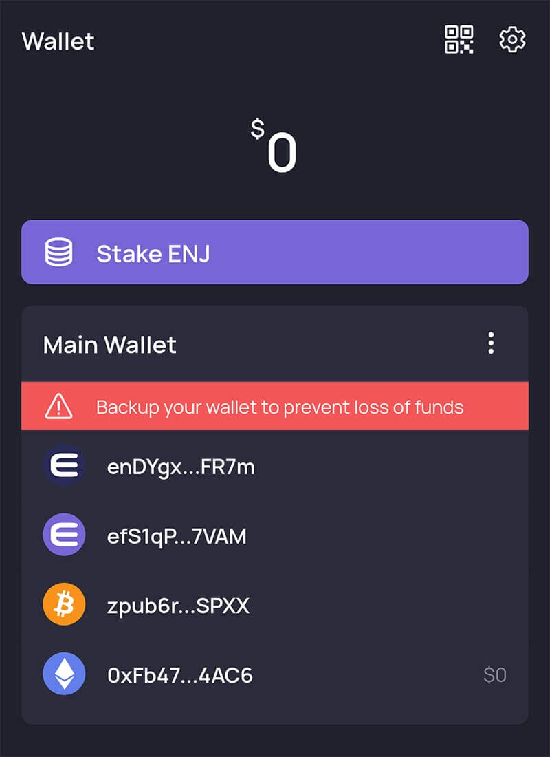 Enjin Wallet Kripto Denarnica