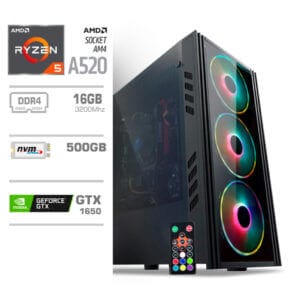 Gaming Računalnik Računalnik MEGA MT 5000 R5-5500/GTX1650-4GB/16GB/500GB/350W/Brez OS RGB