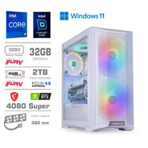 Gaming Računalnik Računalnik MEGA TWR S10 i9-13900K/RTX4080 Super/32GB/2TB-4.0/1000W/Win11Home/bela RGB