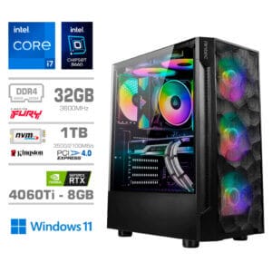 Gaming Računalnik Računalnik MEGA TWR S7 i7-12700K/RTX4060Ti-8GB/32GB/1TB-4.0/750W/Win11Home RGB