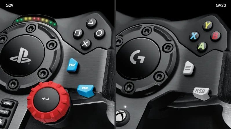 LOGITECH G29 Driving Force Volan Wheel Mounted Controls