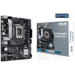 Osnovna plošča 1700 Asus PRIME B660M-K D4 microATX 1xVGA 1xHDMI 2.0