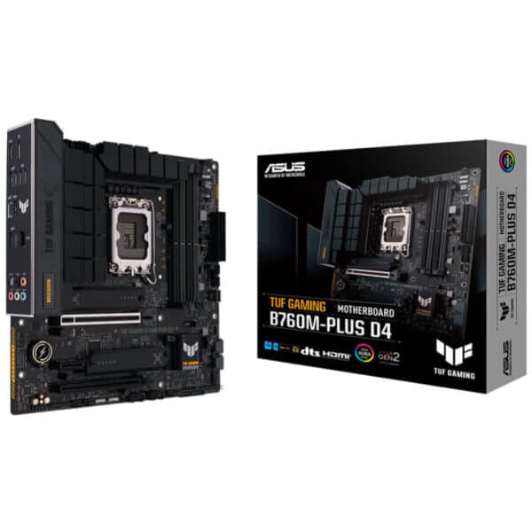 Osnovna plošča 1700 Asus TUF GAMING B760M-PLUS D4 microATX 1xHDMI 1xDisplayPort 90MB1DI0-M0EAY0