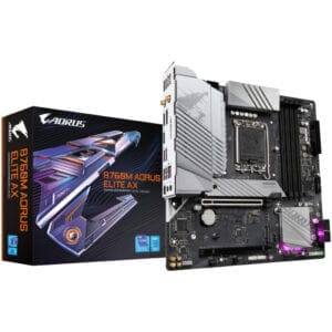 Osnovna plošča 1700 GigaByte B760M AORUS ELITE AX microATX 1xHDMI 2.1 1xDisplayPort 1.2