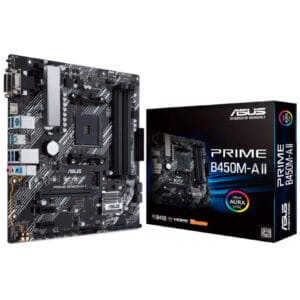 Osnovna plošča AM4 Asus PRIME B450M-A II ATX 1xVGA 1xDVI-D 1xHDMI