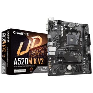 Osnovna plošča AM4 Gigabyte A520M K V2 microATX VGA HDMI