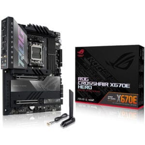 Osnovna plošča AM5 ASUS ROG CROSSHAIR X670E HERO WiFi DDR5 RGB