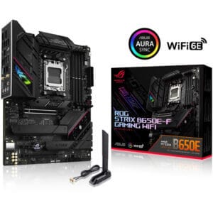 Osnovna plošča AM5 Asus ROG STRIX B650E-F GAMING WIFI ATX 1xHDMI 2.1 1xDisplayPort 1.4