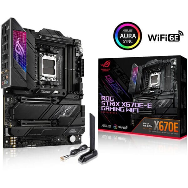 Osnovna plošča AM5 Asus ROG STRIX X670E-E GAMING WIFI ATX 1xHDMI 2.1 1xDisplayPort 1.4