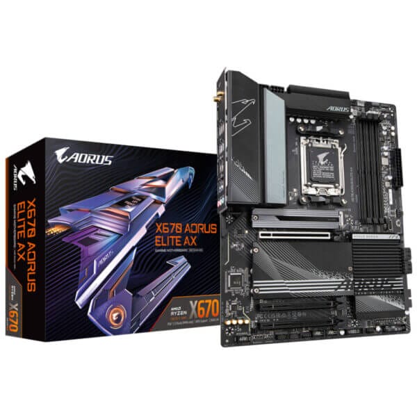 Osnovna plošča AM5 Gigaybte X670 AORUS ELITE AX ATX DDR5 PCIe 5.0 WiFi BT 5.2 2