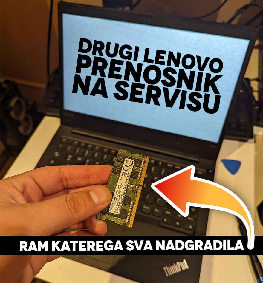 Lenovo Servis nadgradnja ram menjava lcd menjava tipkovnice popravilo matične plošče