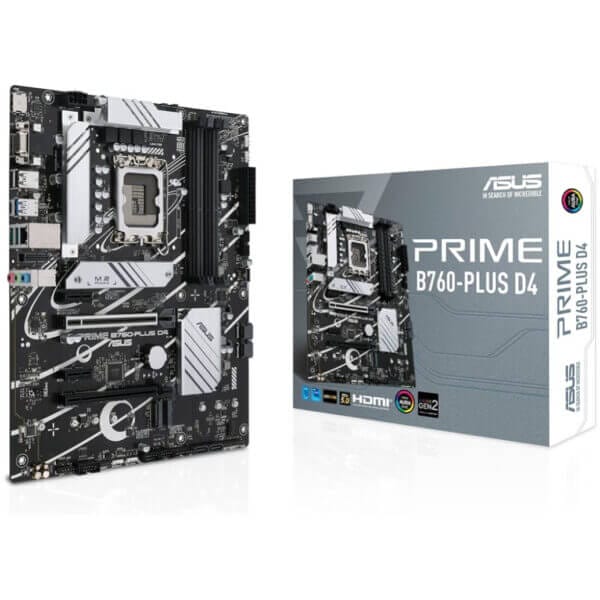 Osnovna plošča 1700 Asus PRIME B760-Plus D4 ATX 1xVGA 1xHDMI 2.1 1xDisplayPort 1.4 3xM.2