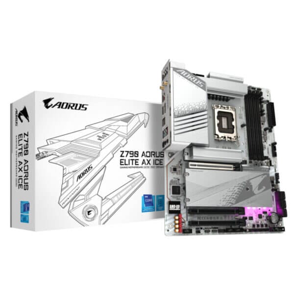 Osnovna plošča 1700 GigaByte Z790 AORUS ELITE AX ICE ATX 1xHDMI 2.1 1xDisplayPort 1.4