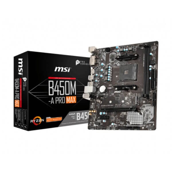 Osnovna plošča AM4 MSI B450M-A PRO MAX  microATX DVI-D HDMI (7C52-001R)