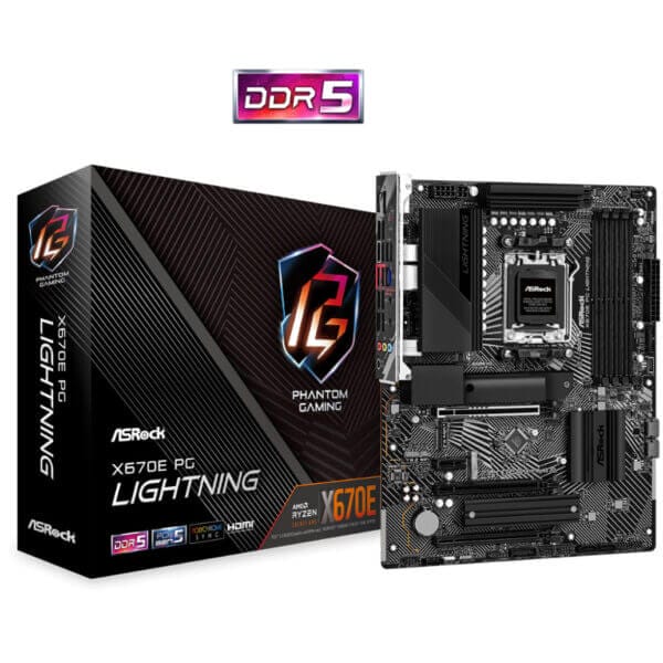 Osnovna plošča AM5 ASRock X670E PG Lightning ATX DDR5 PCIe 5.0 2