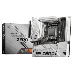 Osnovna plosca AM5 MSI B650M PROJECT ZERO microATX 1xHDMI 2.1 1xDisplayPort 1.4 priklopi na zadnji strani