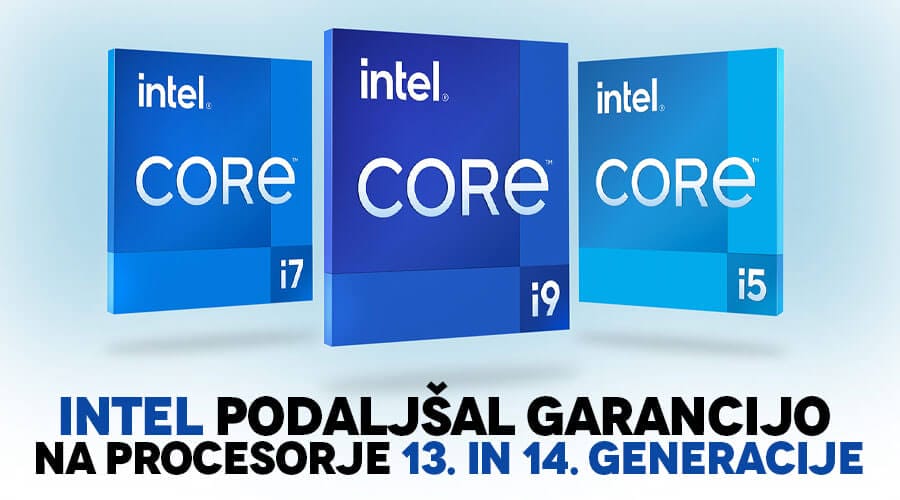 Intel podaljšuje garancijo za njihovo 13. in 14. generacijo procesorjev