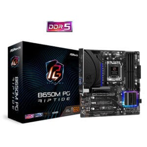 Osnovna plošča AM5 Asrock B650M PG Riptide microATX 1xHDMI 2.1 1xDisplayPort 1.4