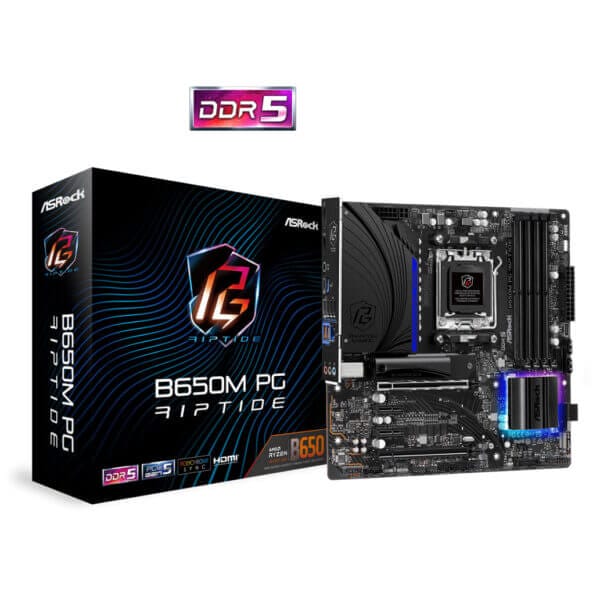 Osnovna plošča AM5 Asrock B650M PG Riptide microATX 1xHDMI 2.1 1xDisplayPort 1.4