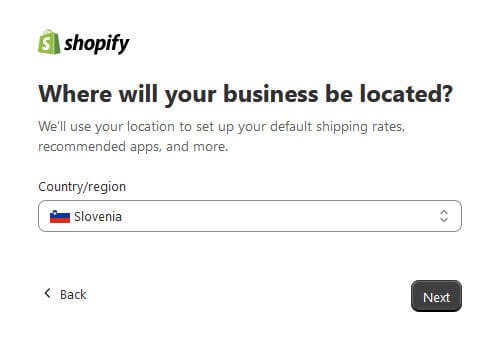 Shopifly Slovenija lokacija za prodajo izdelkov in najem spletne trgovine