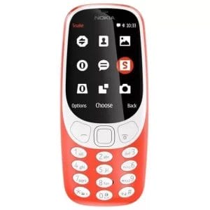 Nokia 3310 Dual SIM Rdeča barva telefona