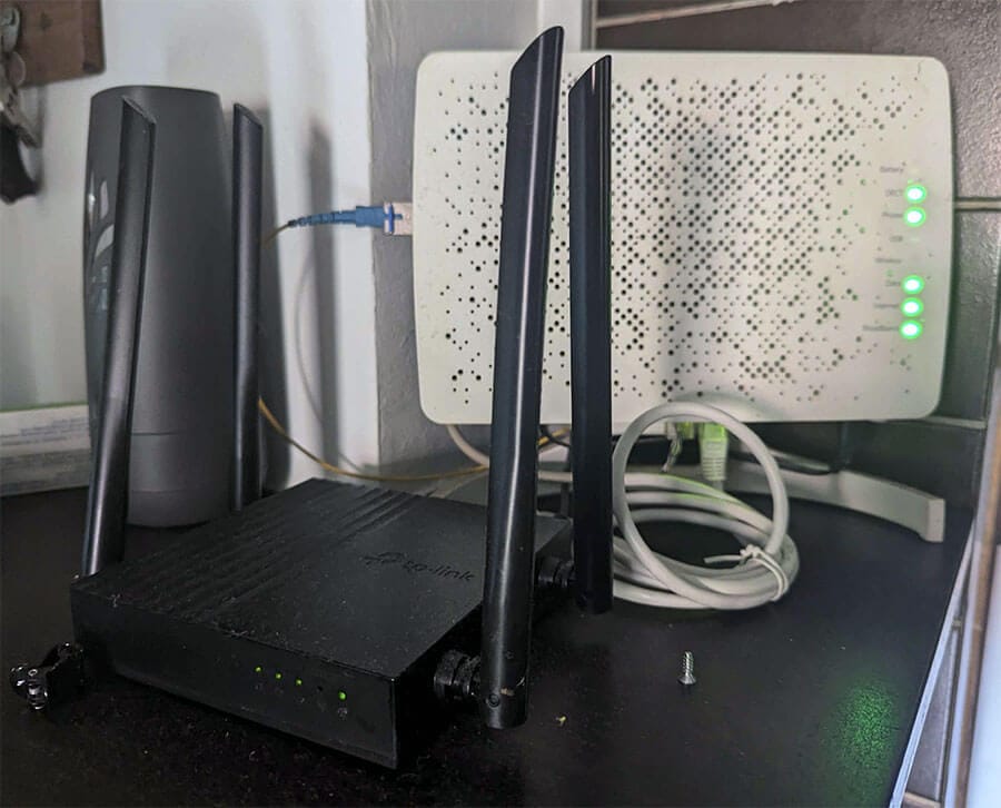 Preverite modem in wifi ruter