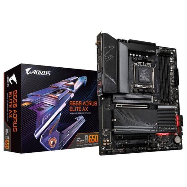 Osnovna plošča AM5 Gigabyte B650 AORUS ELITE AX DDR5 HDMI DisplayPort 3xM.2 WiFi Bluetooth