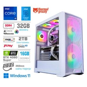 Gaming Računalnik Računalnik MEGA TWR S10 i9-13900K/RTX4080 Super/32GB/2TB-4.0/1000W/Win11Home/bel RGB