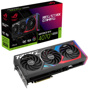 ASUS ROG Strix GeForce RTX 4070 Ti SUPER OC Edition 16GB GDDR6X graficna kartica buffed up design with chart topping thermal performance PCIe 4.0 2xHDMI 2.1a 3xDisplayPort 1.4a