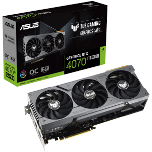 ASUS TUF Gaming GeForce RTX 4070 Ti SUPER OC Edition 16GB GDDR6X graficna kartica z DLSS 3 lower temps and enhanced durability PCIe 4.0 2xHDMI 2.1a 3xDisplayPort 1.4a