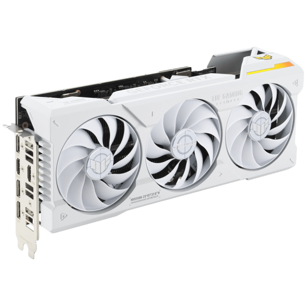 ASUS TUF Gaming GeForce RTX 4070 Ti SUPER White OC Edition 16GB GDDR6X graficna kartica with DLSS 3 lower temps and enhanced durability PCIe 4.0 2xHDMI 2.1a 3xDisplayPort 1.4a 1