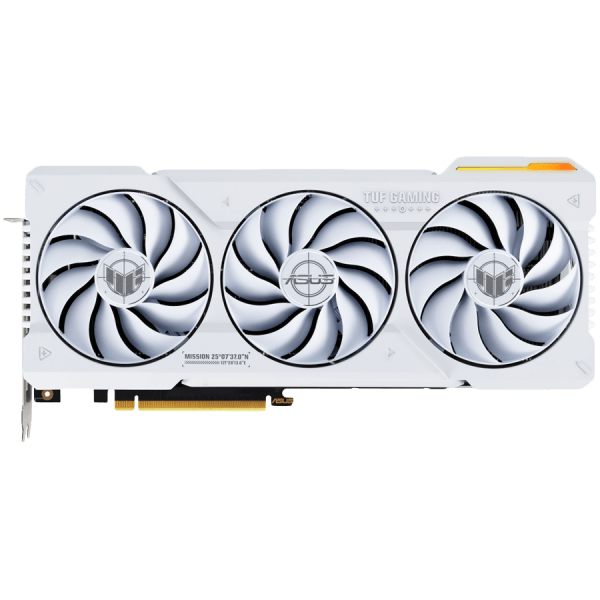 ASUS TUF Gaming GeForce RTX 4070 Ti SUPER White OC Edition 16GB GDDR6X graficna kartica with DLSS 3 lower temps and enhanced durability PCIe 4.0 2xHDMI 2.1a 3xDisplayPort 1.4a 2