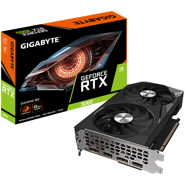 GIGABYTE GeForce RTX 3060 GAMING OC 8G GDDR6 graficna kartica PCIe 4.0 2xHDMI 2.1 2xDisplayPort 1.4a