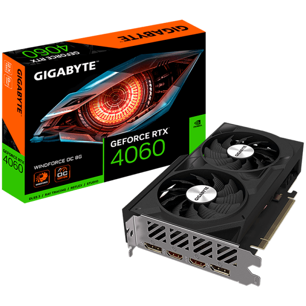 GIGABYTE GeForce RTX 4060 WINDFORCE OC 8G GDDR6 graficna kartica PCIe 4.0 2xHDMI 2.1a 2xDisplayPort 1.4a