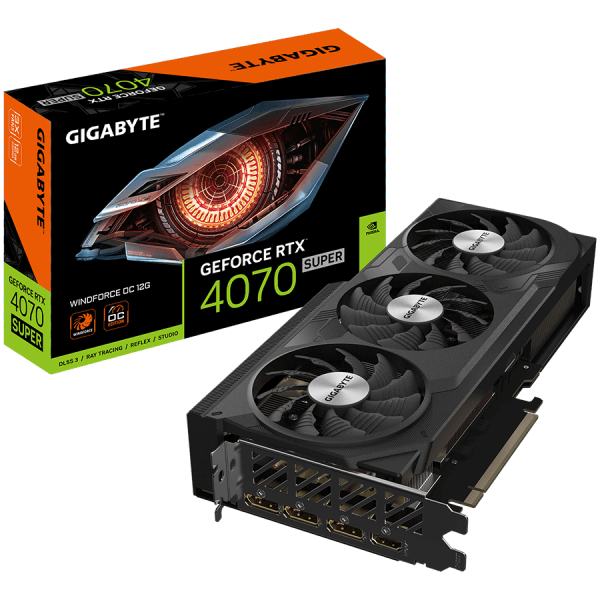 GIGABYTE GeForce RTX 4070 SUPER WINDFORCE OC 12G GDDR6X graficna kartica PCIe 4.0 1xHDMI 2.1a 3xDisplayPort 1.4a