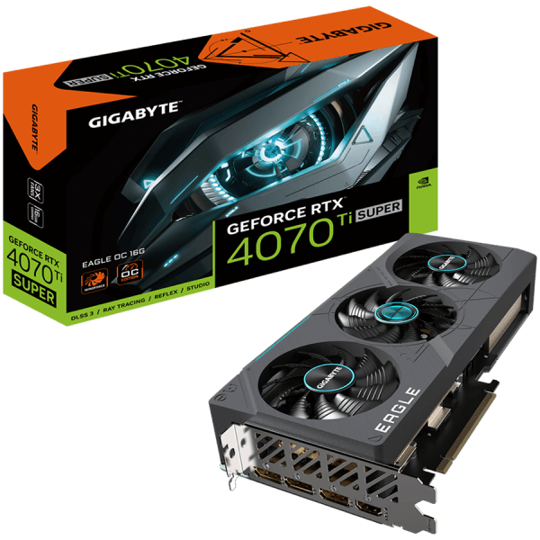 GIGABYTE GeForce RTX 4070 Ti SUPER EAGLE OC 16G GDDR6X graficna kartica PCIe 4.0 1xHDMI 2.1a 3xDisplayPort 1.4a