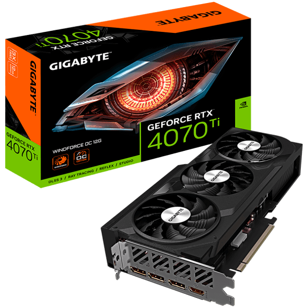 GIGABYTE GeForce RTX 4070 Ti SUPER WINDFORCE OC 16G GDDR6X graficna kartica PCIe 4.0 1xHDMI 2.1a 3xDisplayPort 1.4a